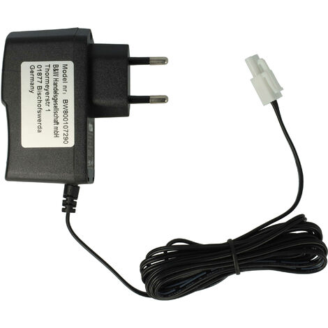 vhbw Chargeur pour batterie de modélisme RC NiMH avec connexion Tamiya Mini ou pack d'accus - 200 cm / 9,6 V / 0,25 A