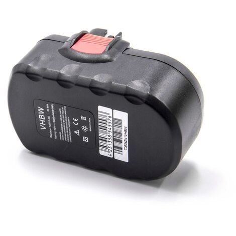 Batterie vhbw NiMH 3000mAh (18V) pour outil électrique outil Powertools Tools Bosch GST 18 V, PSB 18 VE 2, PSR 18 VE-2