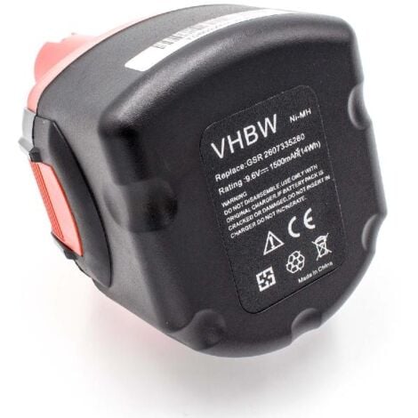 Vhbw - vhbw 2x NiMH batterie 1500mAh (9.6V) pour outil électrique
