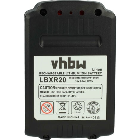 Batterie BLACK&DECKER LBXR20 - 18V/20V Li-Ion 2Ah - Outils électroportatif