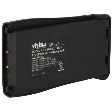 Lot De 2 Batteries Vhbw 2800mAh Pour Talkie-walkie Baofeng H777, BF-888S Et Modèles Compatibles