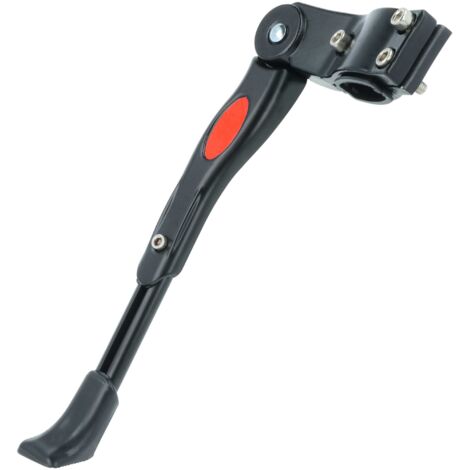 Vhbw – Béquille latérale arrière pour vélo 24' 26' 28' – Aluminium noir – Fixation près de la roue arrière – Stabilité accrue pour chargement