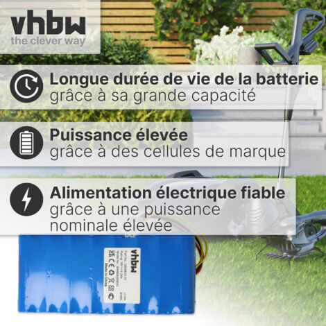 Batterie Vhbw 6800mAh 18V Li-ion Pour Robot Tondeuse Husqvarna 588 14 64-02 / 580 68 33-02