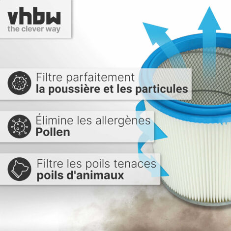 Vhbw Filtre Combiné Compatible Hanseatic VC-T4020 – 2 Filtres De Rechange, Aspiration Performante