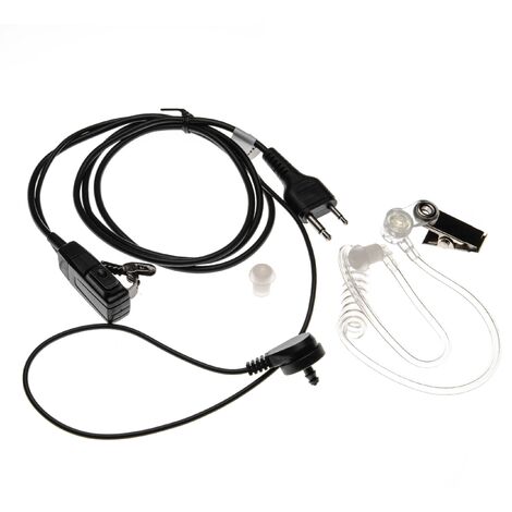 vhbw casque d'écoute compatible avec Icom IC-F4062, IC-F4101, IC-F43, IC-F43GS, IC-F43GT, IC-F43TR, IC-F44, IC-F44GS radio talkie -walkie (1/2)