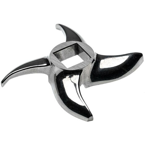 vhbw Lame pour hachoir - Couteau, 22,1 x 22,1 mm quatre côtés, acier inoxydable (1/4)