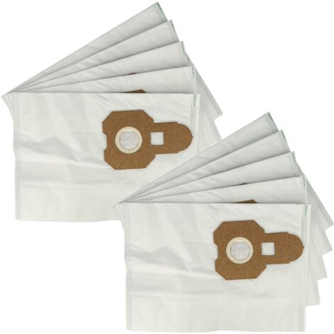 Vhbw 10x Sacs Compatible Avec Rotel U 64.1 Swing Aspirateur Microfibres Non Tissees 24 9cm X 21 9cm Blanc 84017016
