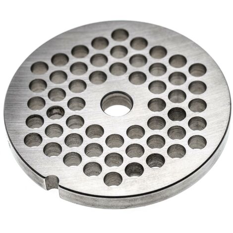 Vhbw – Grille de hachoir à viande taille 32 – Diamètre des trous 8mm – Trou central 13,4mm – Acier inox – Lavable au lave-vaisselle (1/3)