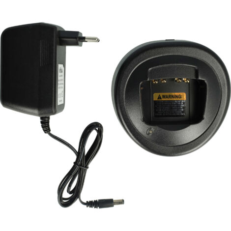 vhbw Chargeur compatible avec Motorola HT1550, HT750, HT1550.XLS, HT1500, HT1250.LS+ batteries de radio - Socle + Prise (1/5)