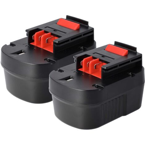 vhbw 2x Batteries remplacement pour Black & Decker A12, A12-XJ, A12EX, A1712, BD1204L, BPT1047 pour outil électrique (1500mAh NiMH 12 V)
