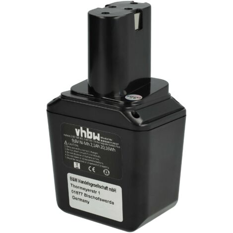 vhbw 1x Batterie compatible avec Bosch GSS 9,6 VES outil électrique (2100 mAh, NiMH, 9,6 V) (1/5)
