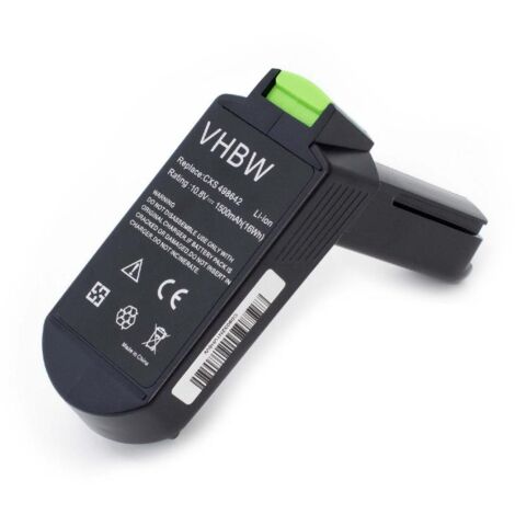Vhbw – Batterie 1500 mAh Li-ion 10,8 V pour Festool CXS – Remplacement haute performance – Compatible avec CXS 1.3 Li Plus, CXS 1.5 Li Plus