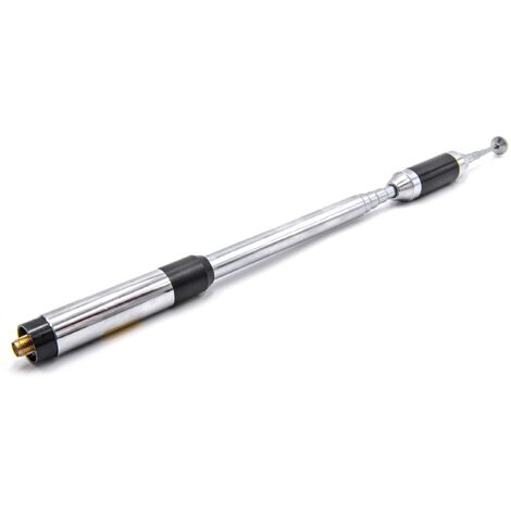 vhbw Antenne compatible avec Vertex/Yaesu FT-60R, VX-10, VX-110, VX-130, VX-131 radio portable - Extensible 21cm - 93cm, connecteur SMA (m) (1/2)