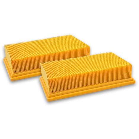vhbw 2x filtre plissé plat compatible avec Kärcher NT 55/1 Tact/Te/M, NT 561 Eco/Te/M, NT 611 Eco/Te/M, NT 611 MFW aspirateur - Élément filtrant (1/2)