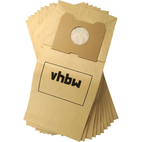 vhbw 10x Sacs compatible avec Philips Triathlon 2000 aspirateur - 22cm x 19,5cm couleur sable (1/5)