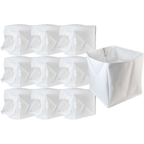 vhbw 10x Filtres à membrane compatible avec Kärcher NT 27/1 ADV, NT 27/1 ME ADV, NT 27/1 Me Advanced aspirateur - Lot de filtres textiles blanc (1/5)