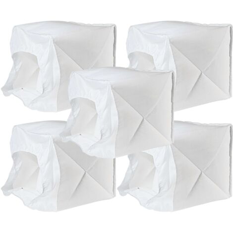 vhbw 5x Filtres à membrane compatible avec Kärcher NT 27/1 ADV, NT 27/1 ME ADV, NT 27/1 Me Advanced aspirateur - Lot de filtres textiles blanc (1/5)