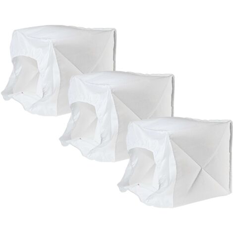 vhbw 3x Filtres à membrane compatible avec Kärcher NT 27/1 ADV, NT 27/1 ME ADV, NT 27/1 Me Advanced aspirateur - Lot de filtres textiles blanc (1/5)