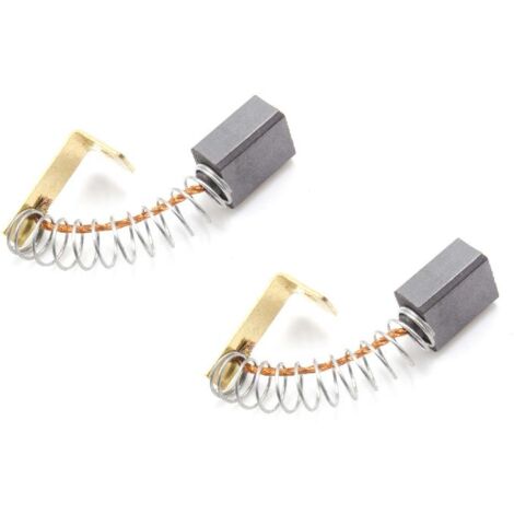 vhbw 2x balais de charbon 5x8x13 mm compatible avec Diverse moteurs électriques, meuleuse d'angle, moteurs d'outil outil électrique + ressort,