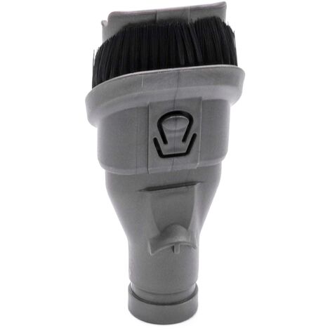 vhbw Brosse combinée 2-en-1 Brosse pour meubles Pinceau suceur compatible avec Dyson DC34 21492-01, DC31 Car and Boat, DC34 aspirateur - 7cm (1/2)