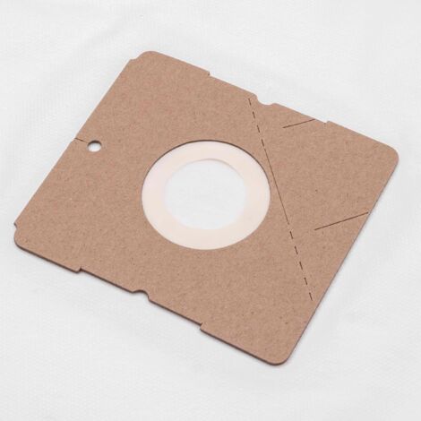 vhbw 5x Sacs compatible avec Bob Home 2567 aspirateur - microfibre non tissée, 31,5cm x 30cm blanc (1/2)