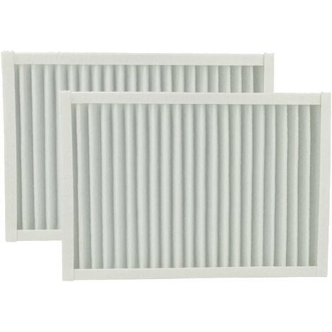 vhbw 2x Filtre à air compatible avec Viessmann Vitovent 200-C appareil de ventilation - G4, 26 x 17,8 x 2,3 cm blanc
