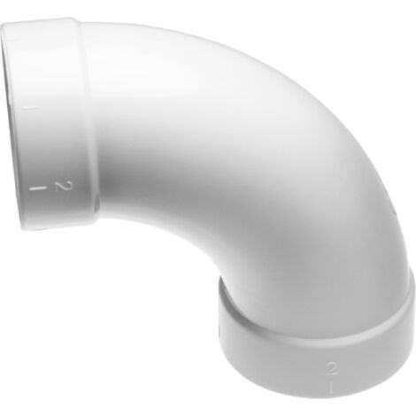 Coude 90° Pour Aspirateur Central - PVC, Diamètre 50,8 Mm (2 Pouces) - Raccordement Extérieur-extérieur