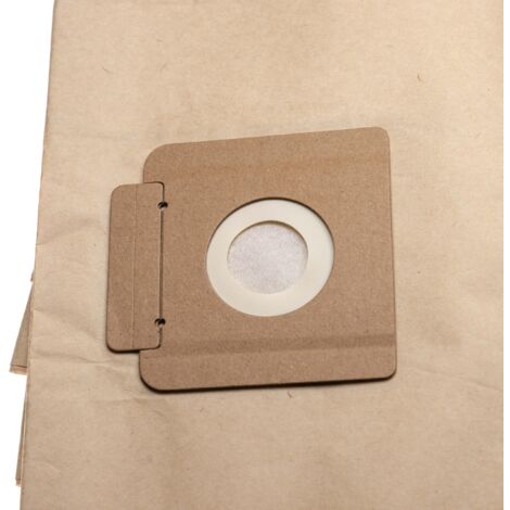 vhbw 5x Sacs compatible avec Kärcher T15/1+ESB28 Prof., T 15/1, T 15/1+ ESB 28 aspirateur - papier, 51cm x 23,25cm marron (1/2)