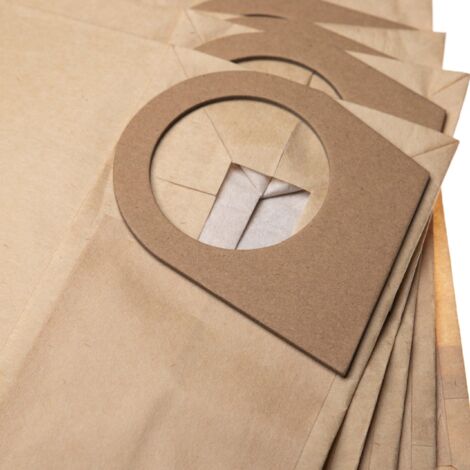 vhbw 5x Sacs compatible avec Bosch PAS 900, PAS 1000, PAS 1000 F aspirateur - papier, 49,5cm x 21,8cm couleur sable (1/2)