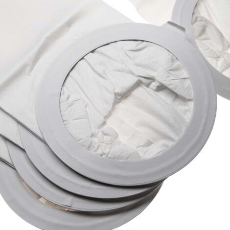 vhbw 5x Sacs compatible avec Nilfisk GD 10 Back aspirateur - papier, 43,5cm x 17,9cm, blanc / gris (1/2)