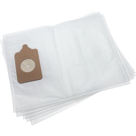 vhbw 5x Sacs compatible avec Numatic Henry HDK 201-12, Henry HDK 202-12 aspirateur - microfibre non tissée, 39cm x 29,85cm blanc (1/3)