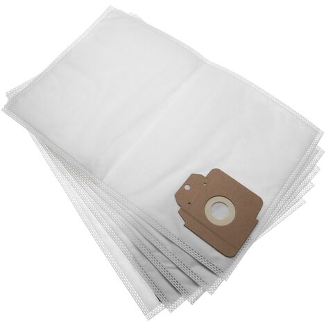 vhbw 5x sacs compatible avec Kärcher CV 38/2 Adv, CV 38/2 Professional, CV 48/2 aspirateur - microfibres non tissées, 40,45cm x 25.6cm, blanc (1/3)
