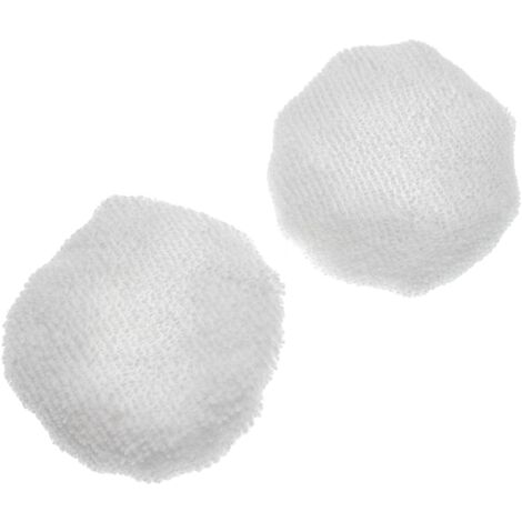 vhbw 2x Housses compatible avec Kärcher SC 5 Premium, SC 5 EasyFix Premium Iron nettoyeur à vapeur - blanc, rond (1/3)