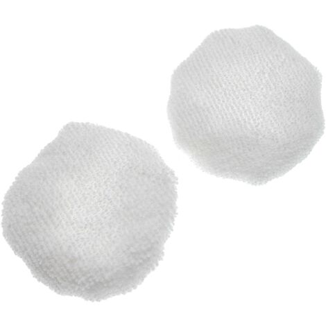 vhbw 2x Housses compatible avec Kärcher SC 4 Premium, SC 4 EasyFix Premium Iron nettoyeur à vapeur - blanc, rond (1/3)