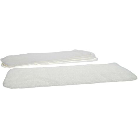 Lot de 5 lingettes extra large en coton pour Nettoyeur vapeur