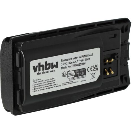 vhbw Batterie compatible avec Motorola XT420, XT460, XT660d, XT220 radio talkie-walkie (2100mAh, 3,7V, Li-ion) (1/5)