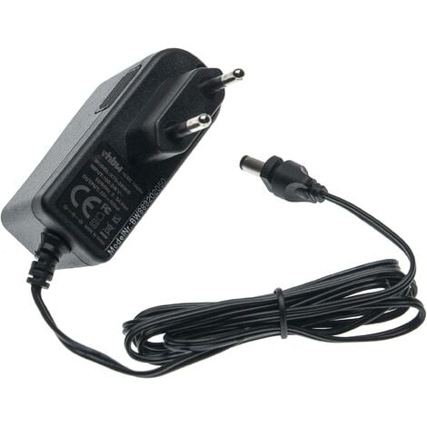 vhbw Chargeur aspirateur compatible avec Ecovacs Deebot N79, N79S, DN622,  501, 601, 600, DN79S, R500, 605 , DN79 - 2 m