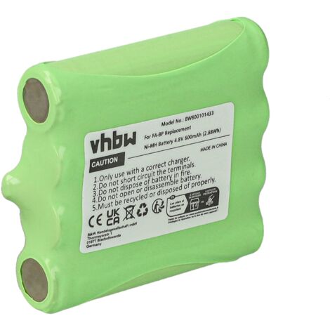 Batterie NiMH 600mAh Pour Talkie-walkie Cobra MicroTalk – 4,8V, Compatible Plusieurs Modèles