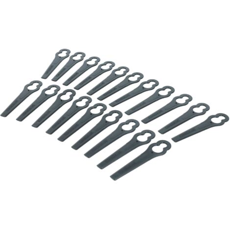 vhbw 20x Lames compatible avec Einhell BG-ART 18 Li taille gazon - Lames de rechange, noir, plastique (1/5)