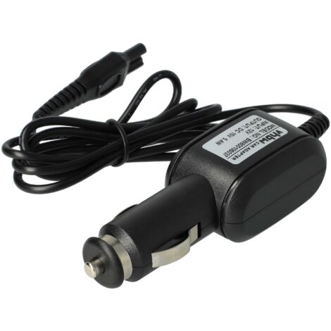 vhbw Câble de charge allume cigare compatible avec Philips PT92520, PT92580, QS6160, QT402215, QT402232 rasoir électrique Chargeur 12V