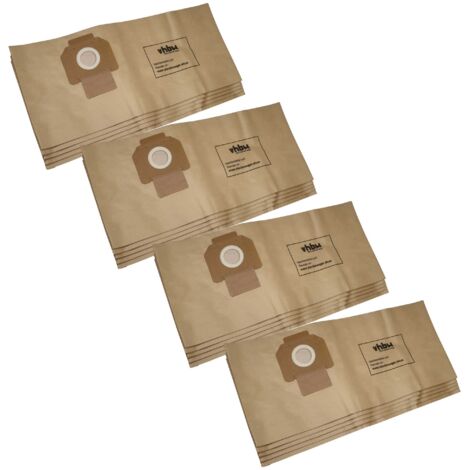 vhbw 20x sacs compatible avec Protool / Festool FB-VCP 260 E-L, VCP 260 E-M aspirateur - papier, marron (1/5)