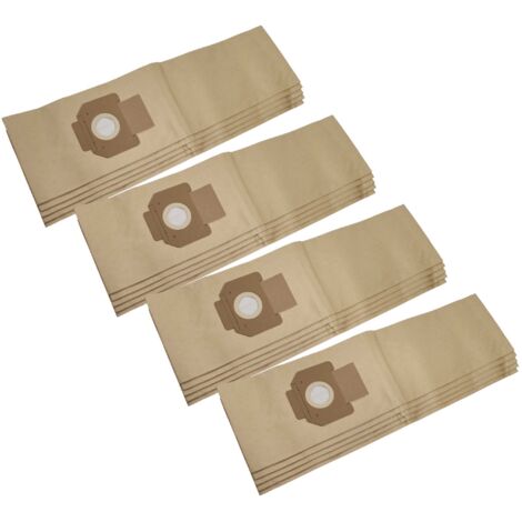 vhbw 20x sacs compatible avec Festool 200 / E, 212, 300, 312, 483143, FIS- 5/6 /5 aspirateur - papier, marron (1/5)