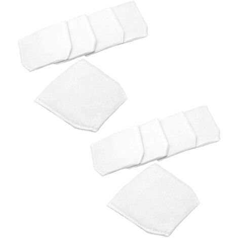 vhbw 10x sacs compatible avec Makita BCL140, BCL140Z, BCL180, BCL180Z, BCL180ZW, CD100DZX, CL060, CL070 aspirateur - microfibres non tissées, blanc (1/2)
