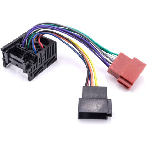 Vhbw Adaptateur autoradio ISO compatible avec Rover 25 à partir de 2000  modèle de voiture