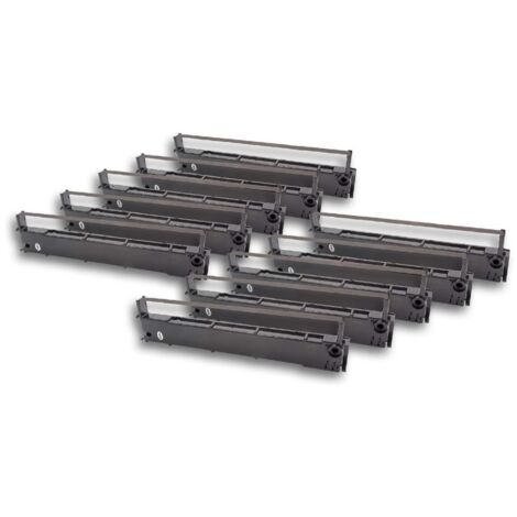 Lot De 10 Rubans Encreur Noir Pour Imprimante OKI Microline ML 321, ML 320 Turbo N - Compatible 09002303 - 2