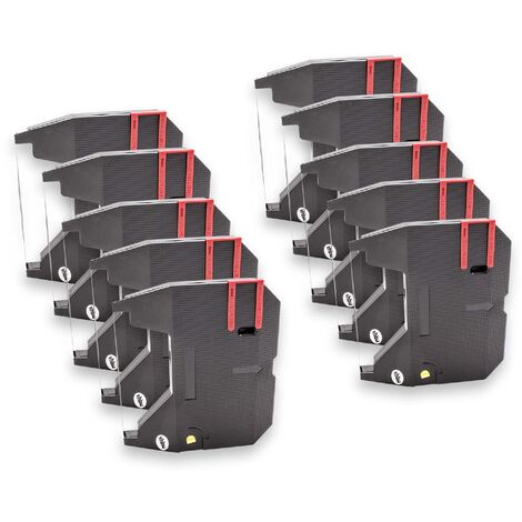 Vhbw 5x Ruban Encreur Compatible Tally 1140 1330 1145 - Noir - Haute Capacité