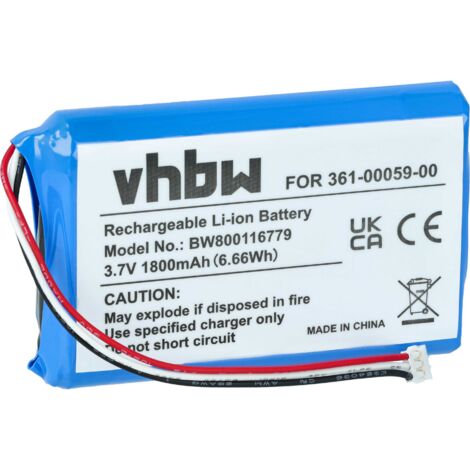 Batteria 1800mAh 3.7V Per Garmin Zumo 390LM, 350, 340LM - Ricambio Compatibile, Lunga Durata, Qualità Tedesca