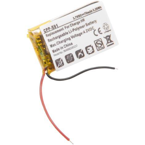 Batterie Compatible TomTom Spark 1 Et 3 - 280mAh 3.7V Li-Polymère, Remplacement Pour Montre Connectée