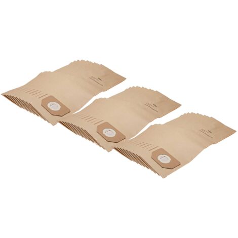 vhbw 30x Sacs compatible avec Siemens VM20000 - VM20999 aspirateur - 30cm x 17,5cm marron (1/5)