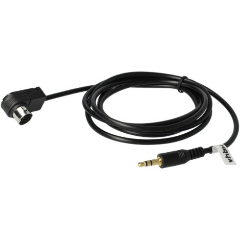 vhbw Câble adaptateur de ligne AUX Radio compatible avec Alpine CDA-9853R, CDA-9854R, CDA-9855R, CDA-9856R, CDA-9857R, CDA-9883R voiture, véhicule (1/5)